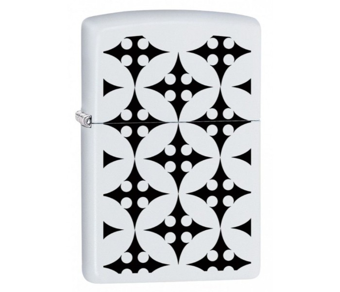 Zippo 29198 214 Throwing Stars Lighter White and Black - Zoom Image