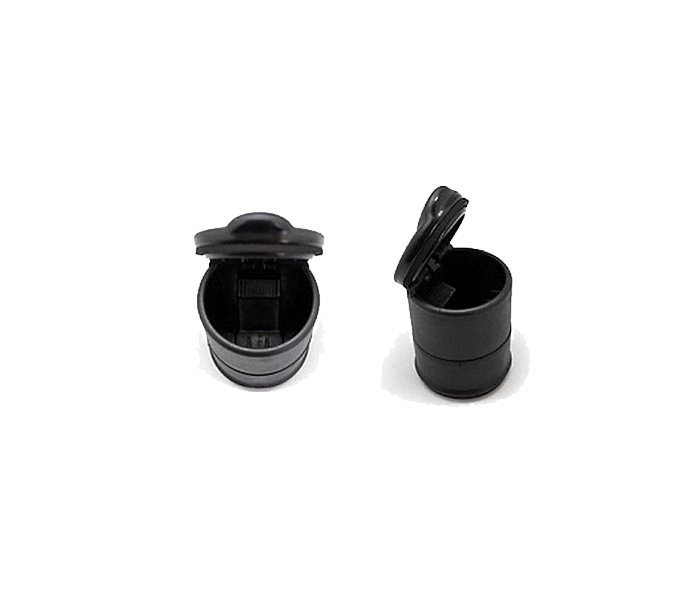 Portable Car Travel Cigarette Ashtray Holder Cup, Black - Zoom Image