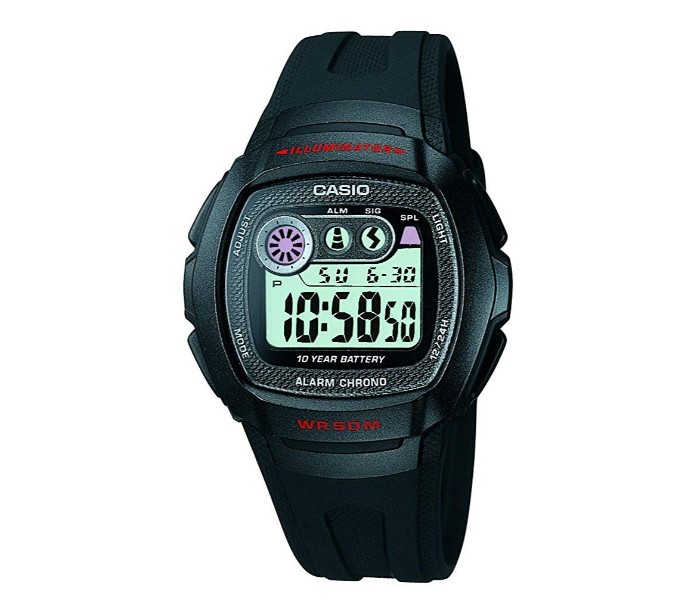 Casio W-210-1CVDF Mens Sports Watch Black - Zoom Image