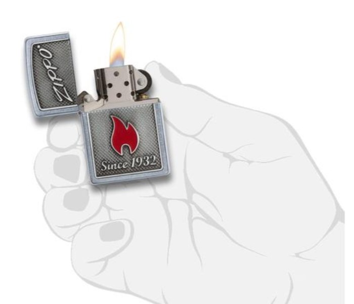 Zippo 29650 207 Flame Lighter Silver - Zoom Image 2