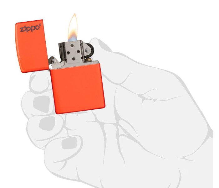 Zippo 28888ZL Classic Lighter Orange - Zoom Image 2