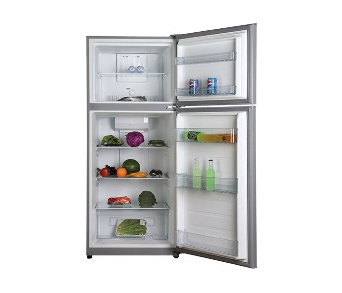 Nikai NRF601FSS8 Double Door Frost Free Stainless Steel Refrigerator 600 Liter Silver - Zoom Image 1