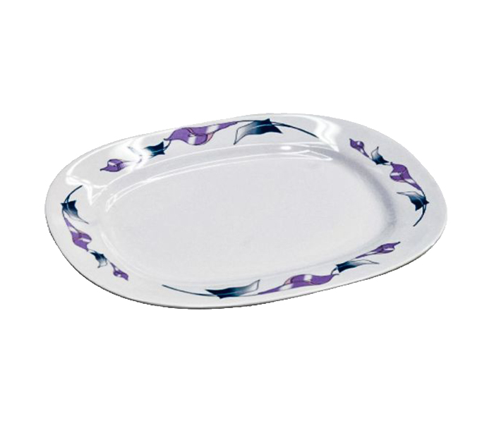 Royalford RF4807 14-inch Royal Thai Oval Plate - White - Zoom Image