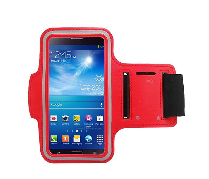 Zooni Running Sports Armband For Smartphones Under 4.7 Inches - Red - Zoom Image 2