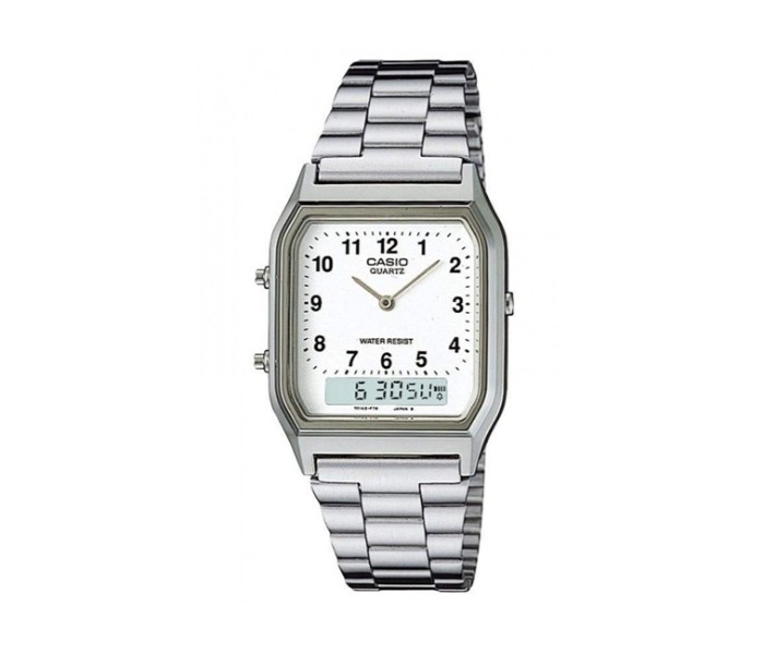 Casio AQ-230A-7BMQ (CN) Mens Casual Analog and Digital Watch Silver - Zoom Image 4