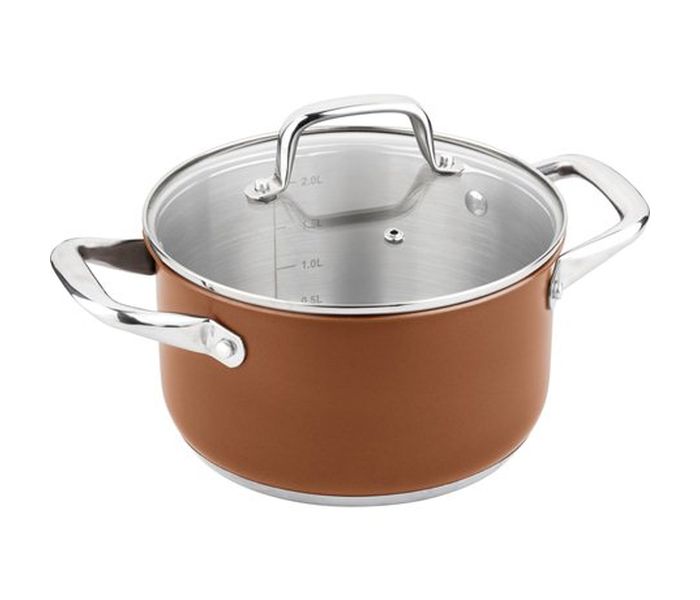 Lamart LT1039 Joli 2.7L Casserole with Glass Lid, Brown - Zoom Image