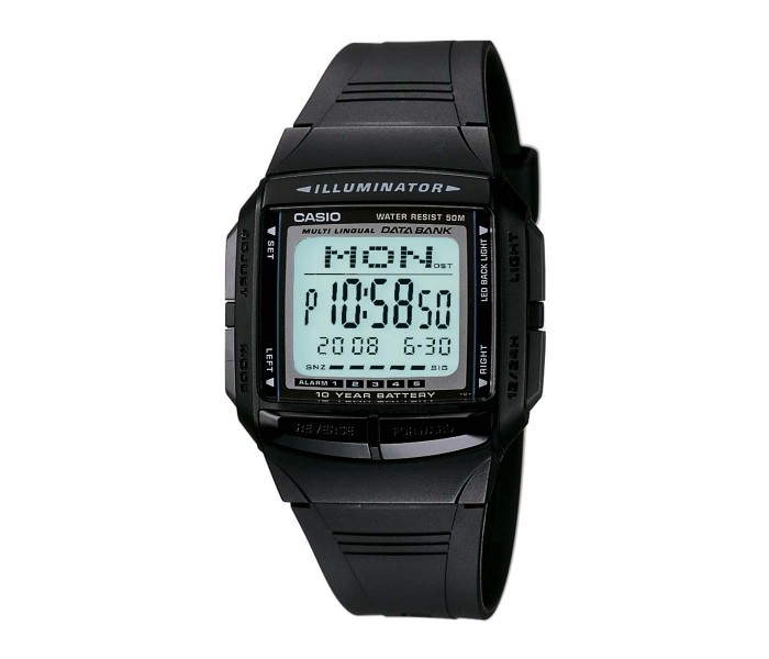 Casio DB-36-1AVDF (TH) Mens Digital Watch Black - Zoom Image 4