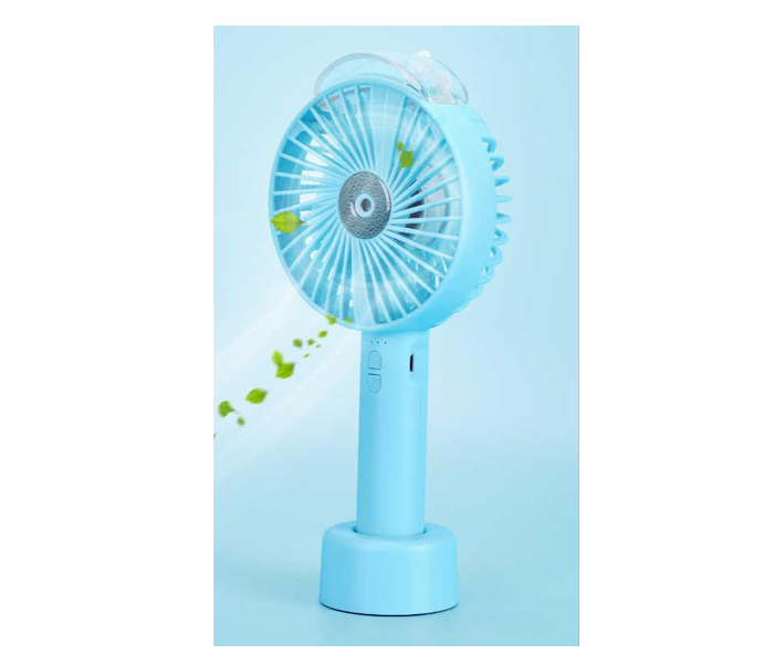 Portable Mini Air Conditioner Rechargeable USB Fan Water Spray - Blue - Zoom Image 3