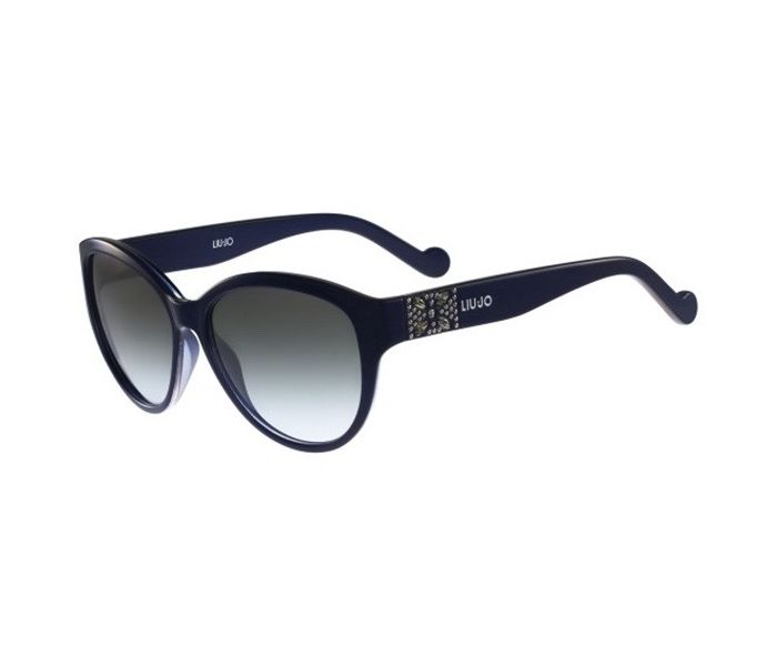 Liu Jo LJ622SR 424 Oval Ebony Frame & Gradient Mirrored Sunglasses for Unisex - Zoom Image