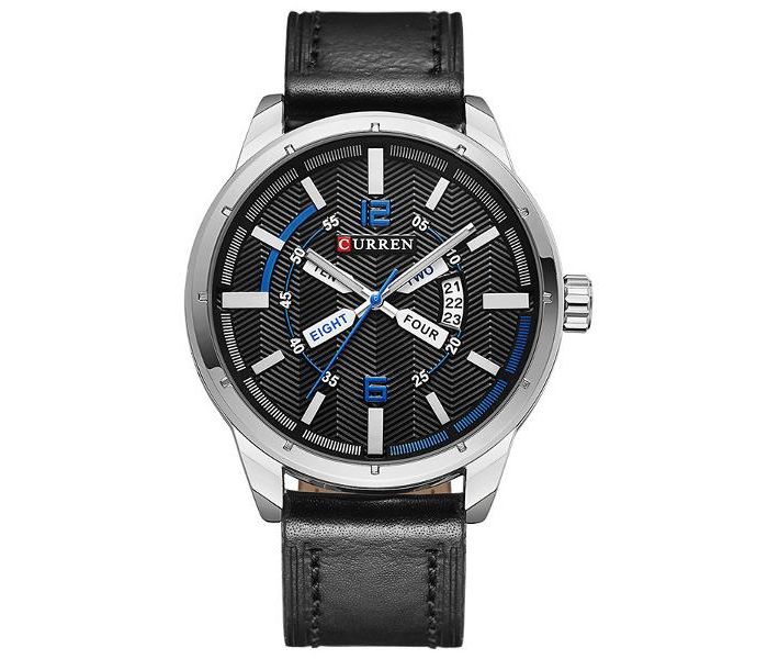 Curren 8211 Casual Double Scale Quartz Watch For Men Black - Zoom Image