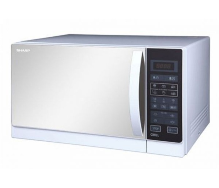 Sharp R75MTS 25 Litre Microwave Oven with Grill Silver - Zoom Image