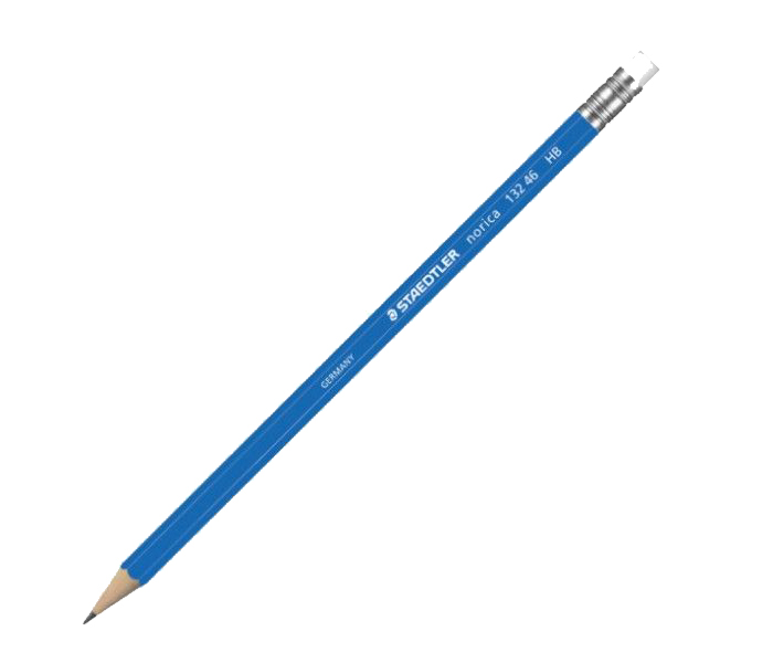 Staedtler ST-132-46-HB Pack of 12 Norica Pencil with Eraser - Blue - Zoom Image 2