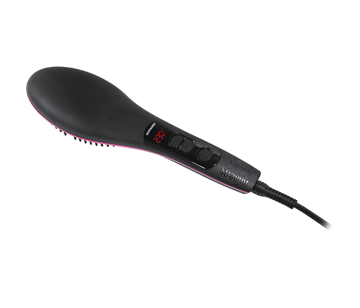 Sonashi SHS-2062B Simply Straight Hair Straightening Brush, Black - Zoom Image 2