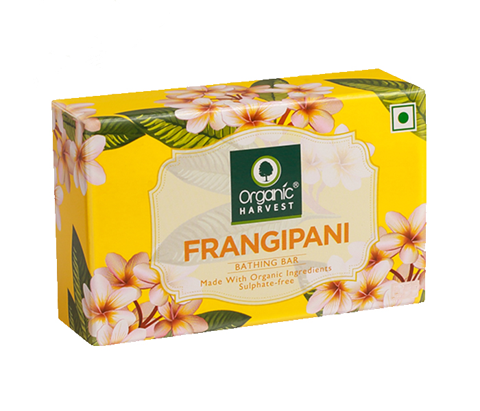 Organic Harvest Frangipani Bathing Bar Soap - 175g - Zoom Image 1