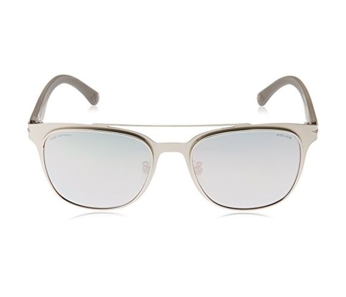 Police SPL356 581P Oval Silver Frame & Mirror Mirrored Sunglasses for Unisex - Zoom Image 1