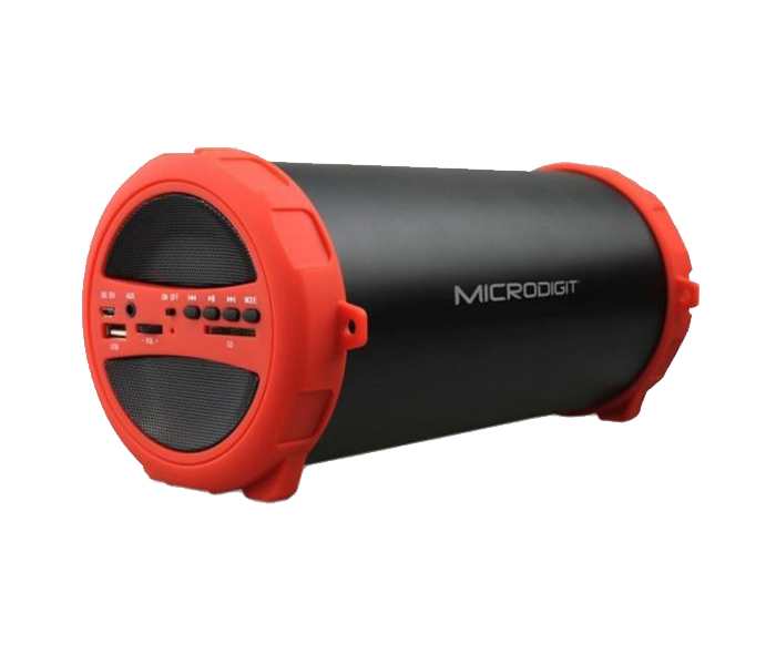 Microdigit M0052RT Bluetooth Speaker - Black & Red - Zoom Image