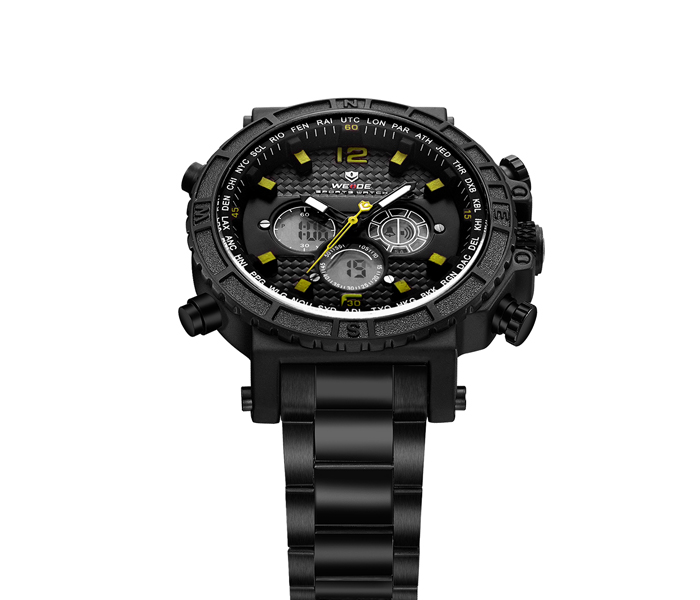 Weide WH-6305MB Analog and Digital Watch Yellow and Black - Zoom Image 2