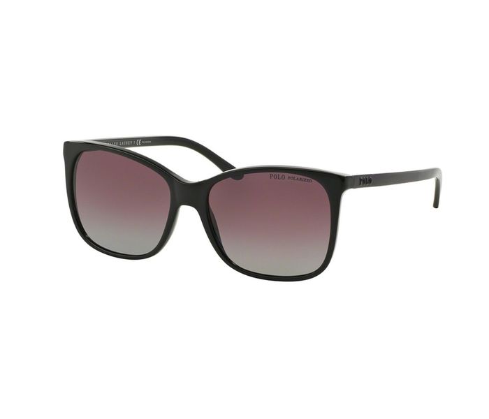 Polo Ralph Lauren 0PH4094 55178J Rectangle Black Frame & Burgundy Gradient Mirrored Sunglasses for Women - Zoom Image