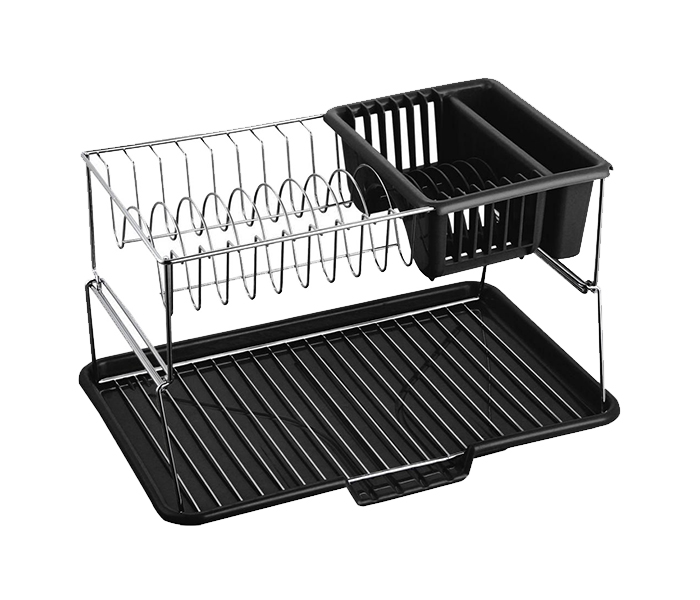 Homeway HW-1175 N Two Tier Dish Rack - Black - Zoom Image 2