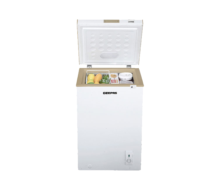 Geepas GCF1206WAH 120 Litre Chest Freezer with 1 Pieces Food Basket - White - Zoom Image 1