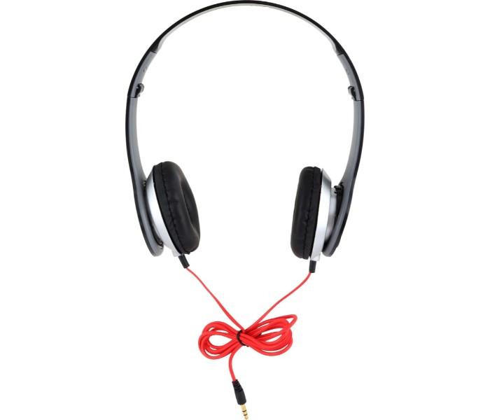 Compact Tri-Fold Design High Definition Single Pin Wired Stereo Headphones - Black - Zoom Image 2