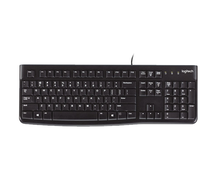 Logitech 920-002495 K120 USB Wired Keyboard - Arabic, Black - Zoom Image 4