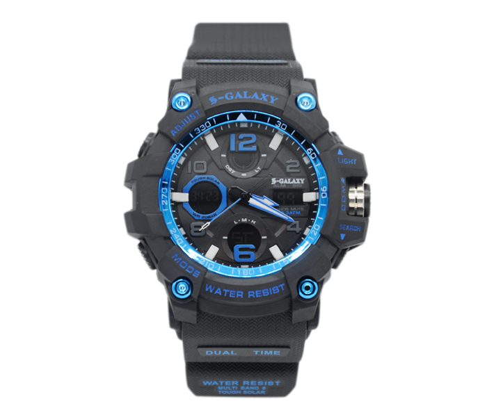 Galaxy GSW-738 Unisex Analog and Digital Sports Watch Black - Zoom Image 3