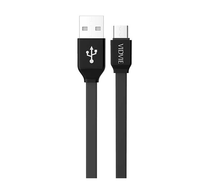 Vidvie CB-405 Data Cable for Smartphone - 1 Meter, Black - Zoom Image 3