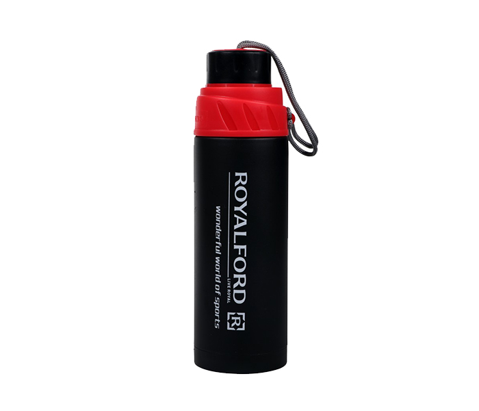 Royalford RF9365 800ml Stainless Steel Sports Bottle - Black - Zoom Image