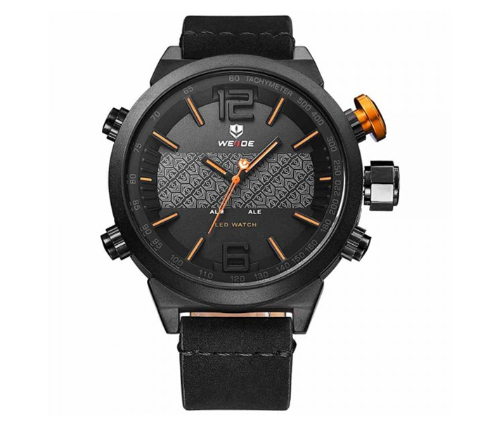 Weide WH-6101LB Analog and LED Digital Watch Black and Orange - Zoom Image 4