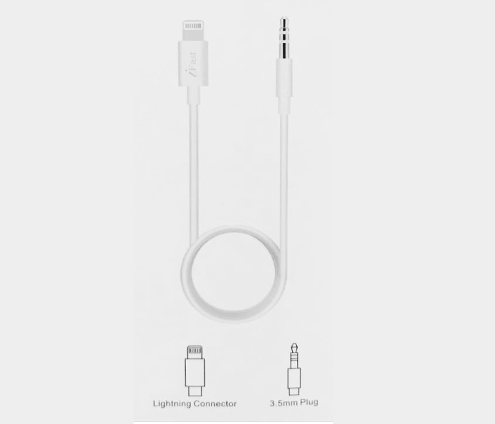 IFast IF-701 Lightning AUX Audio Cable - 3.5mm - Zoom Image 2