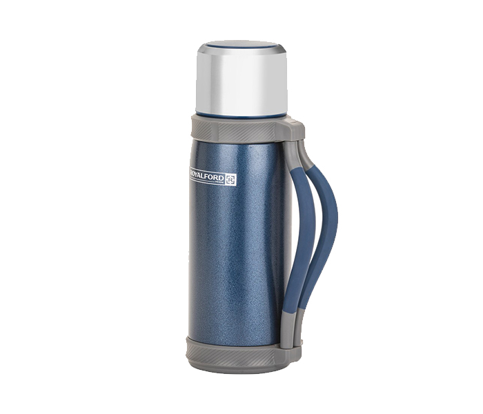 Royalford RFU9040 1.2 Litre Stainless Steel Double Wall Thermos Flask - Blue - Zoom Image 4