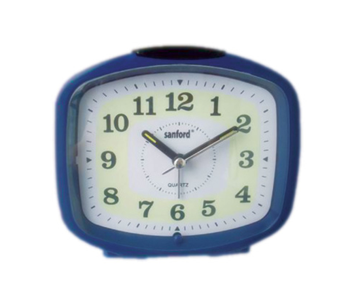 Sanford SF3002ALC Blue Alarm Clock with 2AA Battery - Zoom Image