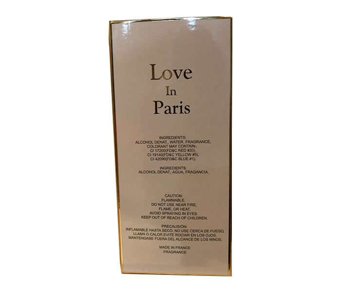 Perfume Love In Paris Eau de Parfum Spray for Unisex - 100ml - Zoom Image 1