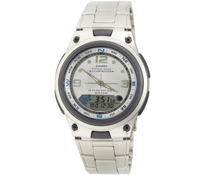 Casio AW-82D-7AVDF (CN) Mens Analog and Digital Watch Silver - Zoom Image 3