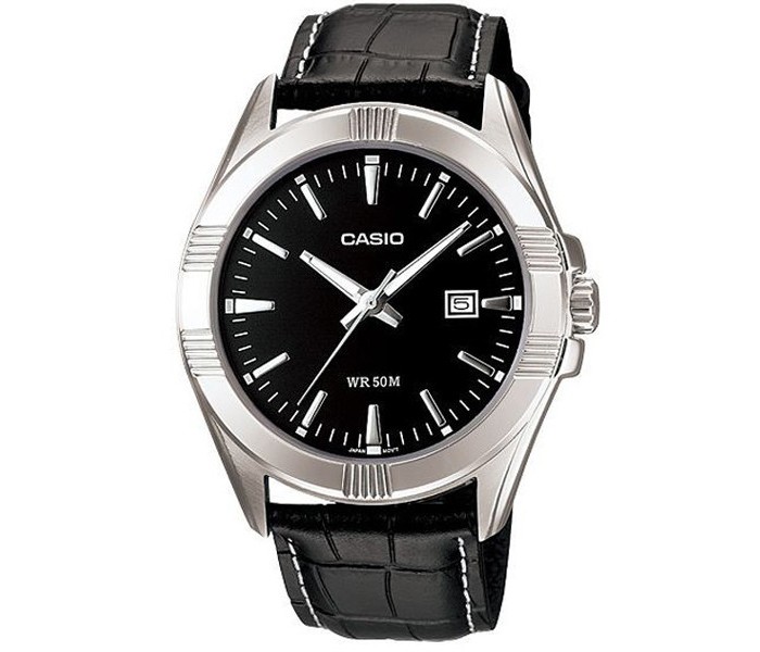 Casio MTP-1308L-1ADF Mens Analog Watch Black - Zoom Image