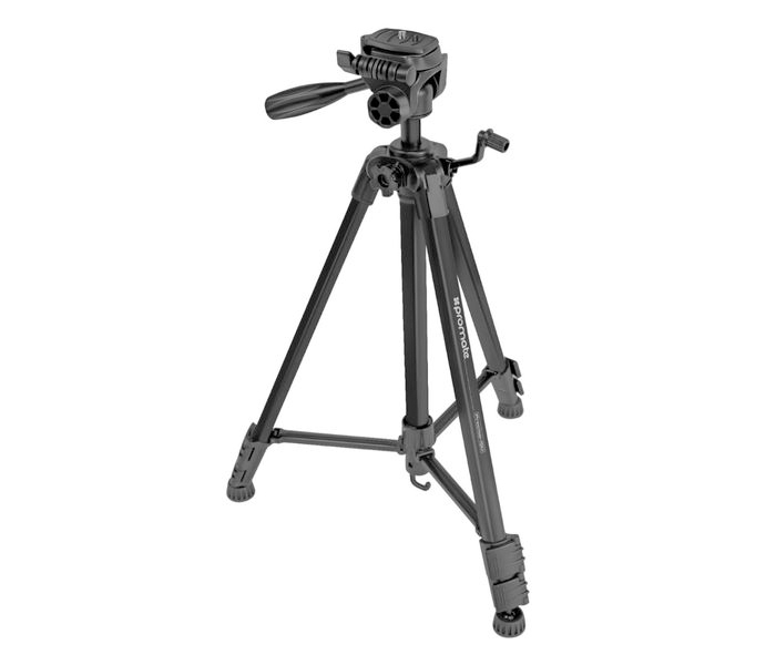 Promate Precise-150 3 Sections Aluminium Alloy Tripod with Quick-Release Plate, Black - Zoom Image 9