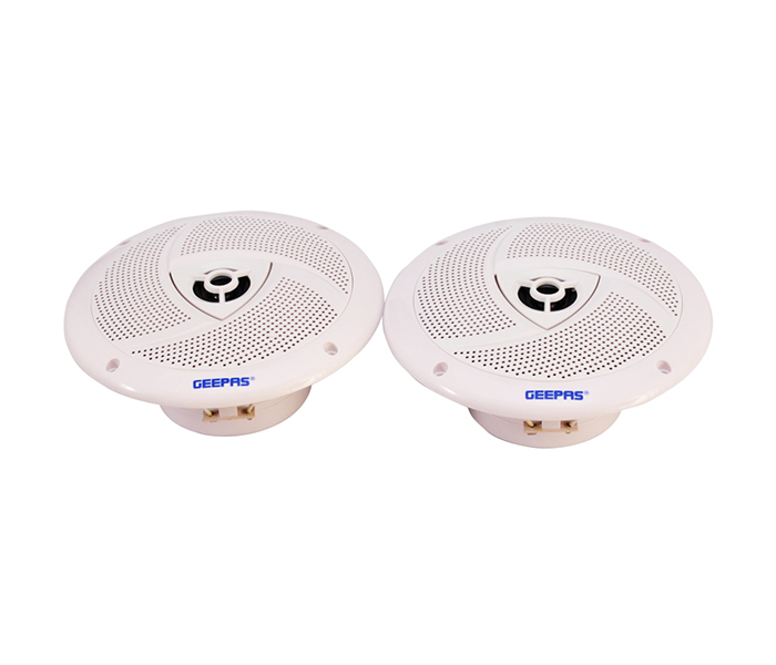 Geepas GSP2235 6.5-inch 2 Way Marine Speaker with Weather Proof, White - Zoom Image