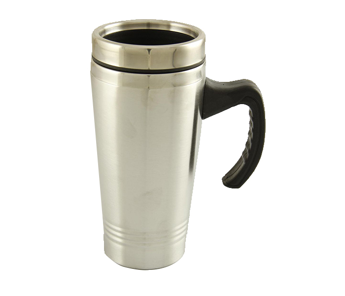 In-house 084 Stainless Steel 450ML Auto Travel Mug - Silver - Zoom Image 3