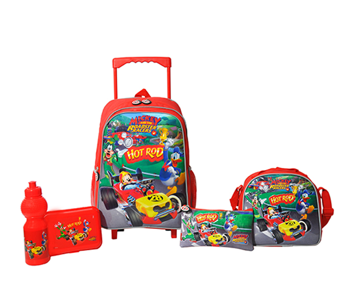 Mickey MCHR070001-16 16-inch Hot Rod Promotion Trolley Bag with School Set - Zoom Image 1