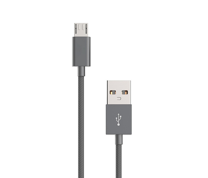 Trands TR-CA3064 1 Meter LED Torch Micro USB Cable - Grey - Zoom Image 4