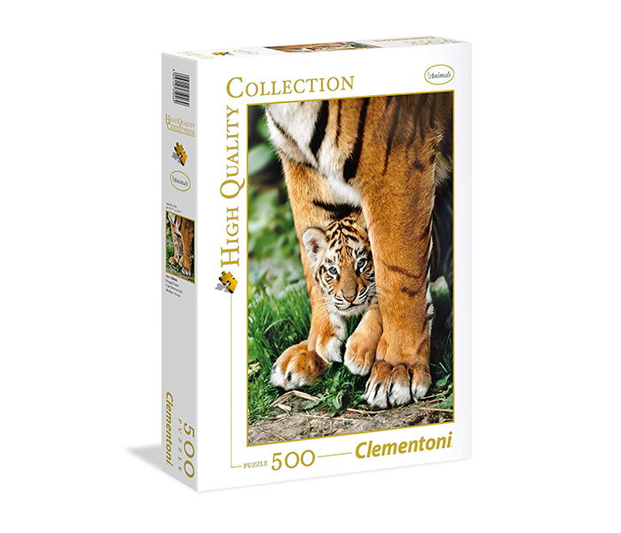 Clementoni 35046 Bengal Tiger Cub Between its Mother's Legs Adult Puzzle - 500 Pieces - Zoom Image 2