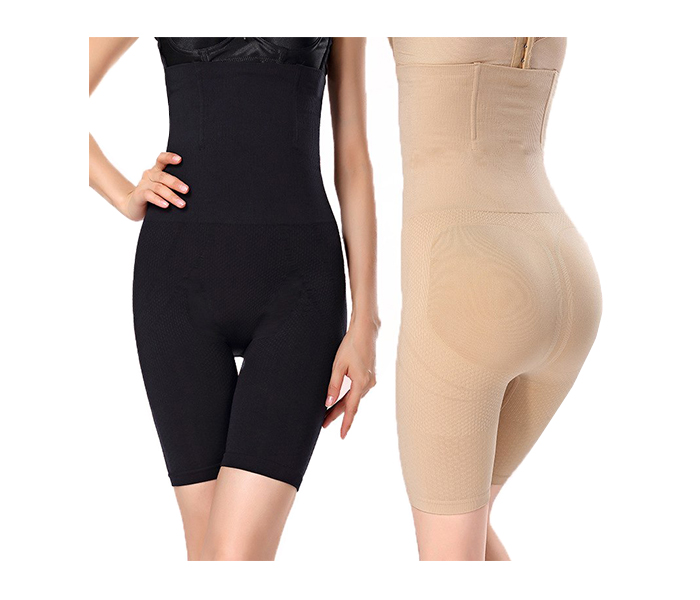 Taqdeer 8819 High Waist Body Shaper Panties - Beige - L - Zoom Image 3