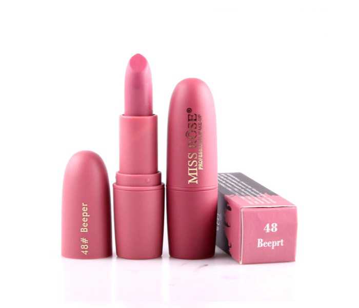 Miss Rose 7301-026A24 Matte Finish Velvet Waterproof Lipstick 48 Beeper - Zoom Image