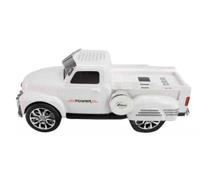 Portable High Bass Wireless Bluetooth Speaker WS558 Truck Shape - White - Zoom Image