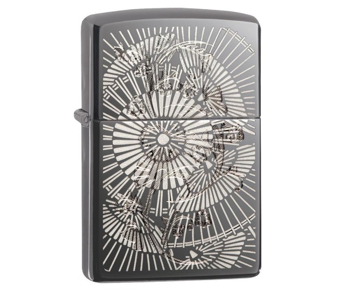 Zippo 29421 150 Asian Floral Lighter Black - Zoom Image 3