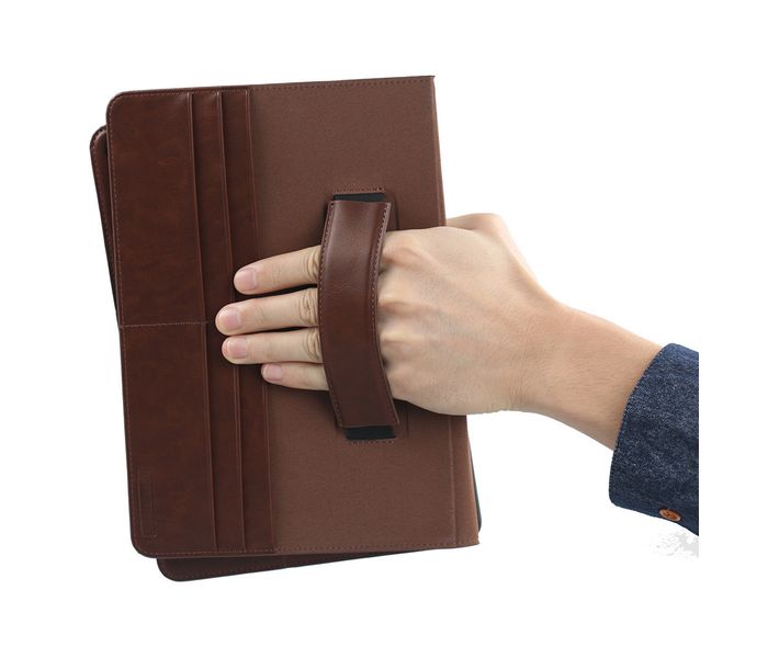 Promate Wallex-Air2 Premium Leather Wallet Case with Card Holder for iPad Air 2 - Brown - Zoom Image 3