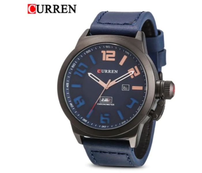 Curren 8270 Analog Quartz Watch For Men Blue - Zoom Image 1