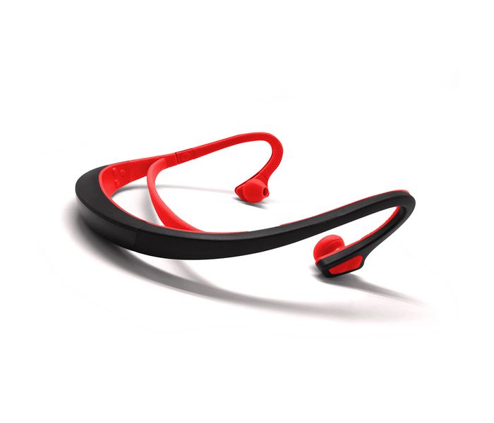 Promate Solix-1 Bluetooth 4.1 Headphone Sport Wireless Headset Neckband Multipairing for Outdoor Use, Red - Zoom Image 1