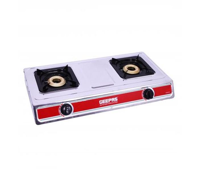 Geepas GK6856 Stainless Steel Double Gas Burner - Zoom Image 1